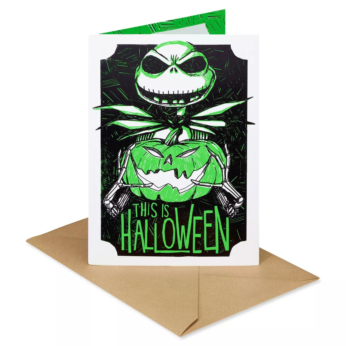 Disney Halloween Jack Skellington Greeting Card